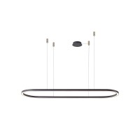 Люстра Azzardo AZ5055 Elena LED 1x50W 3000K 2700Lm IP20 чорна