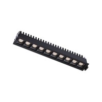Точечный светильник Kloodi KD-POINT 10X2 20W 4K BK LED 1800Lm IP20 черный