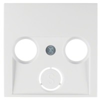 Накладка для антеної розетки 2/3 отвори, полярна білизна матова Berker S.1/B.3/B.7