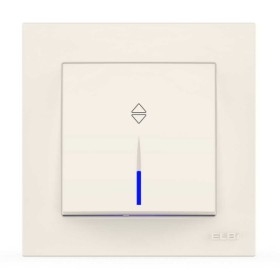 Вимикач EL-BI VEGA білий 1-кл прохідний з підсвіткою ( 510-010200-210 )