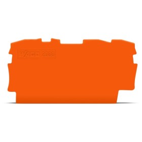 Триконтактна кінцева/розділювальна пластина Wago 2000-1392 товщиною 0,7мм (помаранчева)