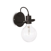 Бра, настінний світильник Ideal Lux 119502 Radio E27 1x60W IP20 чорний