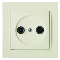Розетка Nilson Thor кремова 1-на TV-SAT прохідна ( 27121036 )