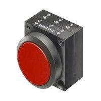 Червона натискна кнопка Schrack MST12000R із фіксацією