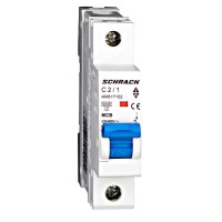 Автоматический выключатель 2А 1P 6кА С, Schrack Technik