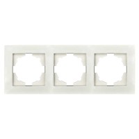 Рамка ELBI VEGA біла 3-на (510-010200-227)