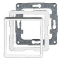Рамка проміжна для встановлення механізмів 45х45 мм, біла, Hager, Polo.