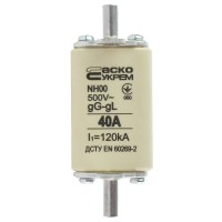 Запобіжник Аско-Укрем NH00 40A gG (A0050010011)