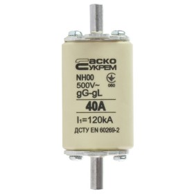Запобіжник Аско-Укрем NH00 40A gG (A0050010011)