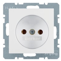 Розетка без з/к полярная белизна Berker K.1