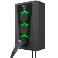 Комерційна зарядна станція Octa Energy SW322-S-S-C2 Smart Wall на 22кВт (розетка 1ф + розетка 1ф + Type 2)