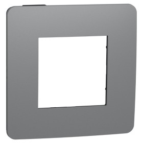 Однопостова рамка Schneider Electric NU280222 (димчасто-сірий/антрацит)