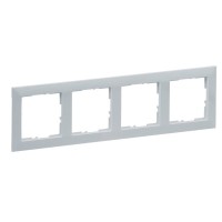 Рамка 4-постова Legrand SUNO (алюміній) 721514