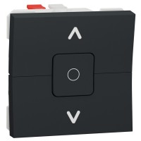 Двоклавішний вимикач Schneider Electric NU320854 для жалюзі (схема 4) 6А 2М (антрацит)