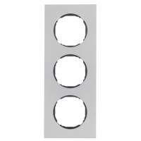 Тримісна рамка Berker R.8 10132614 (нержавіюча сталь)