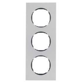 Трехместная рамка Berker R.8 10132614 (нержавеющая сталь)