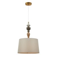 Люстра Italux PND-84678A-AB Moren E27 1x60W IP20 бежева