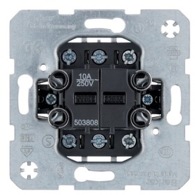 Кнопка двухклавишная переключатель (механизм) 10АХ/250В Berker