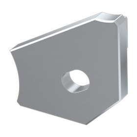Заглушка Lumines для типу Н з отвором срібло