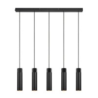 Підвісний світильник, люстра Nordlux 2010483003 Tilo GU10 5x15W IP20 чорний