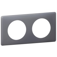 Рамка двомісна Legrand Celiane фіолетовий перкаль