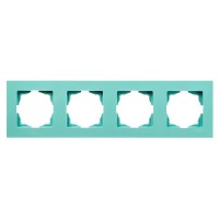 Рамка 4-местная Gunsan Eqona бирюзовая