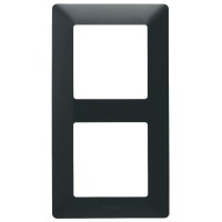 Рамка двухместная Legrand Valena Life черная матовая