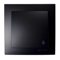 Выключатель Nilson Touran антрацит кнопка "ЗВОНОК" ( 24381012 )