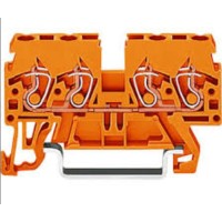 Компакт клемма Wago 870-832 TS35 (оранжевая)