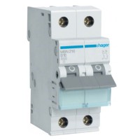 Автоматичний вимикач Hager MBN216 6кА B 16A 2P