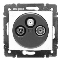 Механізм розетки TV-R-SAT кінцевий Valena білий