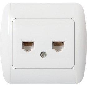 Двойная розетка E.Next e.install.stand.819С2 компьютерная (s035016)