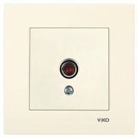 Розетка кінцева TV кремова, Karre