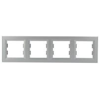 Четырехместная рамка Asfora алюминий, EPH5800461