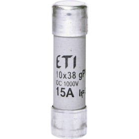 Запобіжник ETI 002625080 CH 10x38 gPV 15A 1000V (30kA)