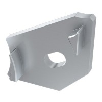 Заглушка Lumines для типа Н с отверстием правая серебро