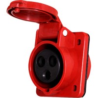 Встроенная силовая розетка E.Next e.socket.pro.4.16.wall 4п 16А 380В (p012012)