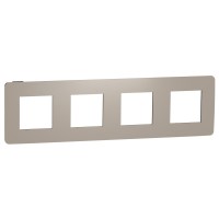 Четырехпостовая рамка Schneider Electric NU280828 (песочный/антрацит)