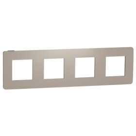 Четырехпостовая рамка Schneider Electric NU280828 (песочный/антрацит)