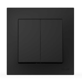 Выключатель EL-BI VEGA черный мат 2-кл ( 510-014800-202 )