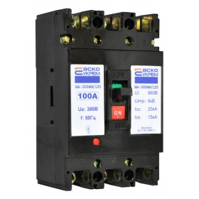 Силовой автоматический выключатель Аско-Укрем ВА-2004N/125 3р 100А (A0010040067)