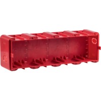 Четырехместный подрозетник Berker 18720040 для кирпичных/бетонных стен для рамок R8