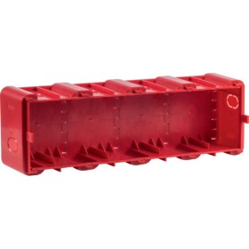 Четырехместный подрозетник Berker 18720040 для кирпичных/бетонных стен для рамок R8