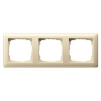 Рамка тримісна Gira Standard 55 кремова (021301)