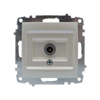 Розетка ELBI ZENA Silverline жемчужина TV без рамки ( 609-012500-273 )