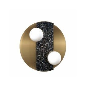 Бра, настінний світильник Pikart 33696 Vulcane G9 2x60W IP20 Brass