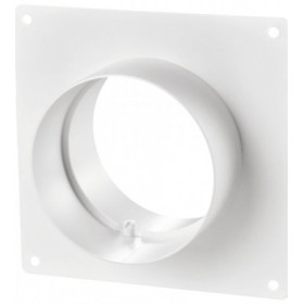 Соединитель с пластиной настенной Vents D150 для круглых воздуховодов