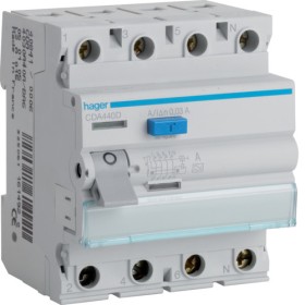 ПЗВ Hager CDA440D 4P 6кА 40A 30мА A