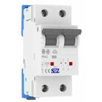 Двухполюсный автомат SEZ 62 B 6А 2P (PR62B6А)