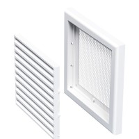 Решітка Vents МВ 120с біла 154х154